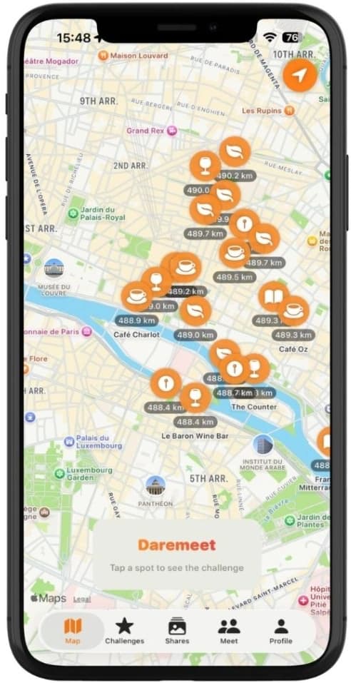 Application Daremeet sur smartphone — rencontres (3 sur 3)
