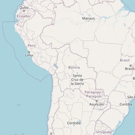 Orientacyjna mapa — Boliwia (OpenStreetMap)