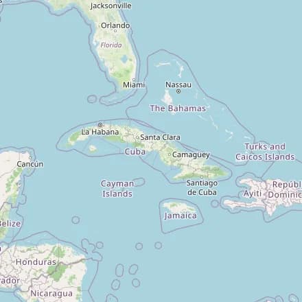 Orientacyjna mapa — Kuba (OpenStreetMap)