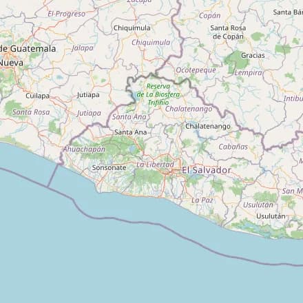 Orientacyjna mapa — Salwador (OpenStreetMap)