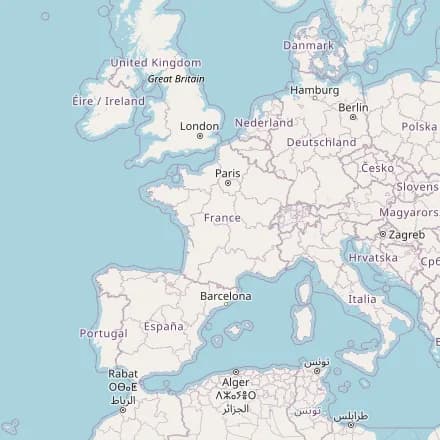 Carte approximative — France (OpenStreetMap)