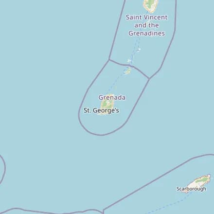 Approximate map — Grenada (OpenStreetMap)