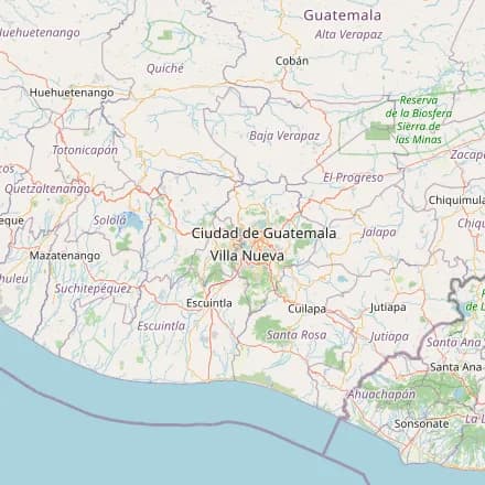 Orientacyjna mapa — Gwatemala (OpenStreetMap)