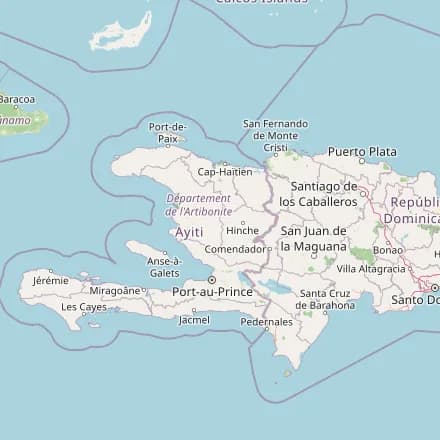 Orientacyjna mapa — Haiti (OpenStreetMap)