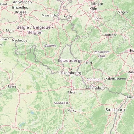 Carte approximative — Luxembourg (OpenStreetMap)