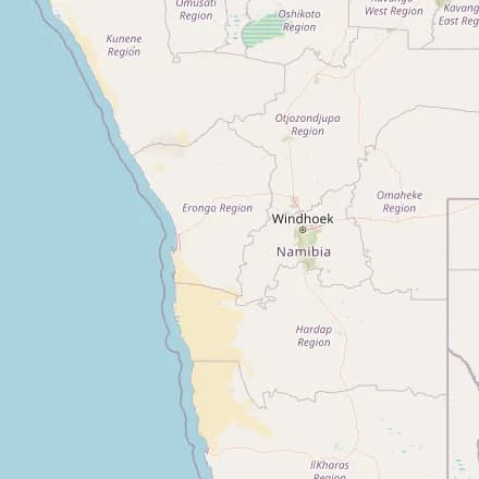 Orientacyjna mapa — Namibia (OpenStreetMap)