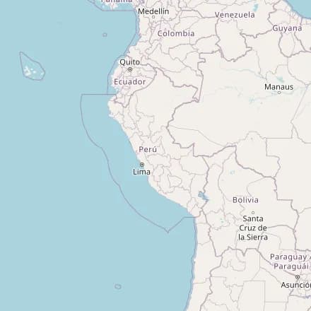 Ориентировъчна карта — Перу (OpenStreetMap)