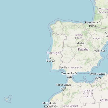 Mappa approssimativa — Portogallo (OpenStreetMap)