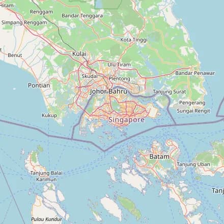 Áætlað kort — Singapúr (OpenStreetMap)
