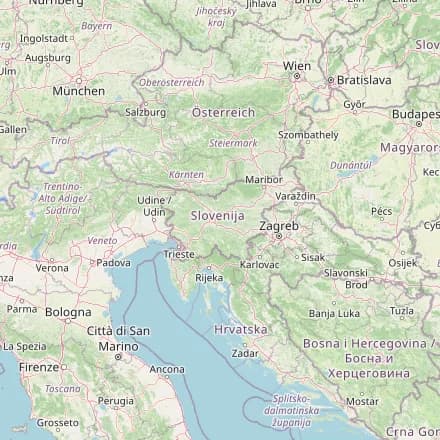 Προσεγγιστικός χάρτης — Σλοβενία (OpenStreetMap)