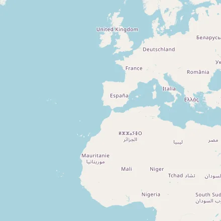 Ориентировъчна карта — Испания (OpenStreetMap)