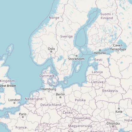 Carte approximative — Suède (OpenStreetMap)