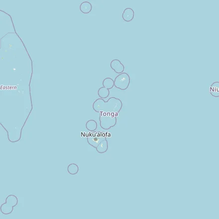 Ориентировъчна карта — Тонга (OpenStreetMap)