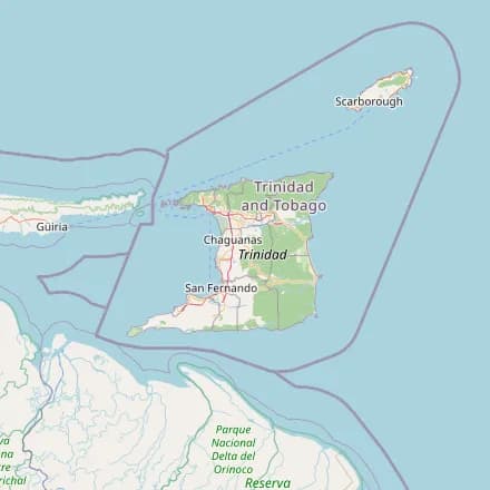 Orientacyjna mapa — Trynidad i Tobago (OpenStreetMap)