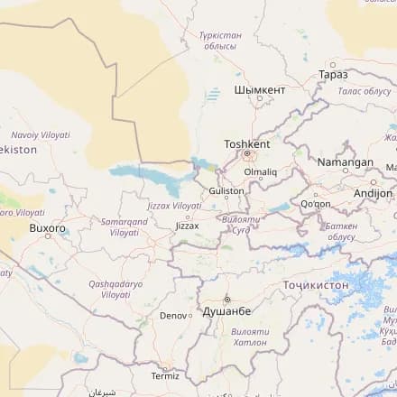 Ungefähre Karte — Usbekistan (OpenStreetMap)