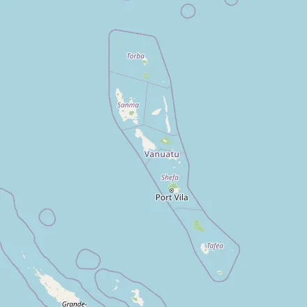 Carte approximative — Vanuatu (OpenStreetMap)