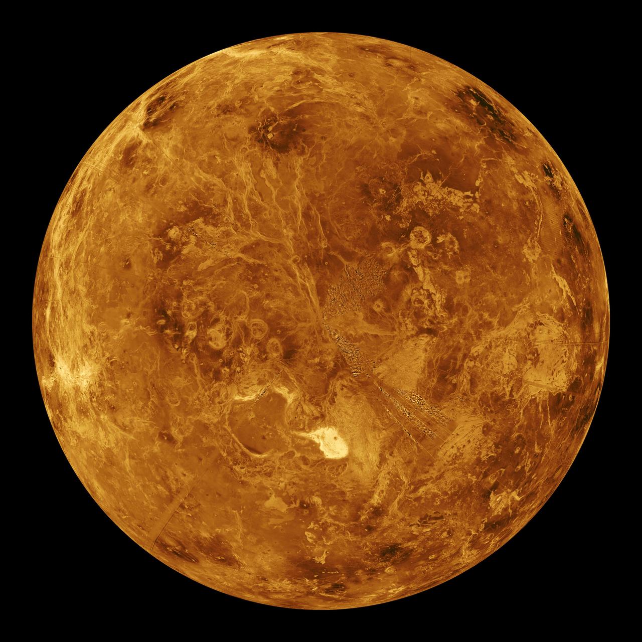 Venus global view (simulation / NASA)