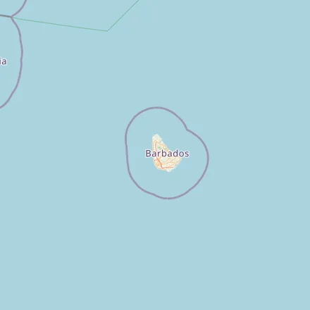 Orientačná mapa — Barbados (OpenStreetMap)