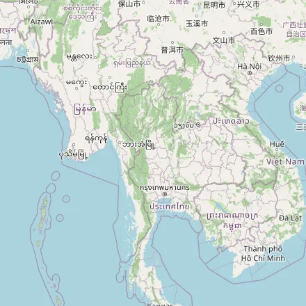 Orientačná mapa — Thajsko (OpenStreetMap)