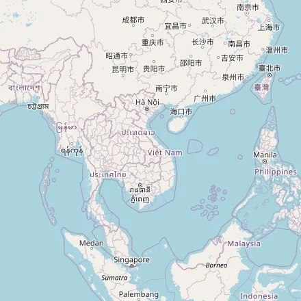 Orientačná mapa — Vietnam (OpenStreetMap)